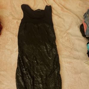 Black sequins dress